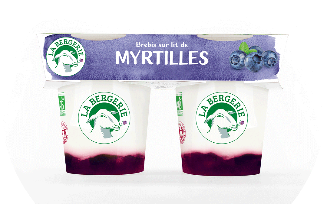 Brebis sur Lit de Myrtille 2x125g