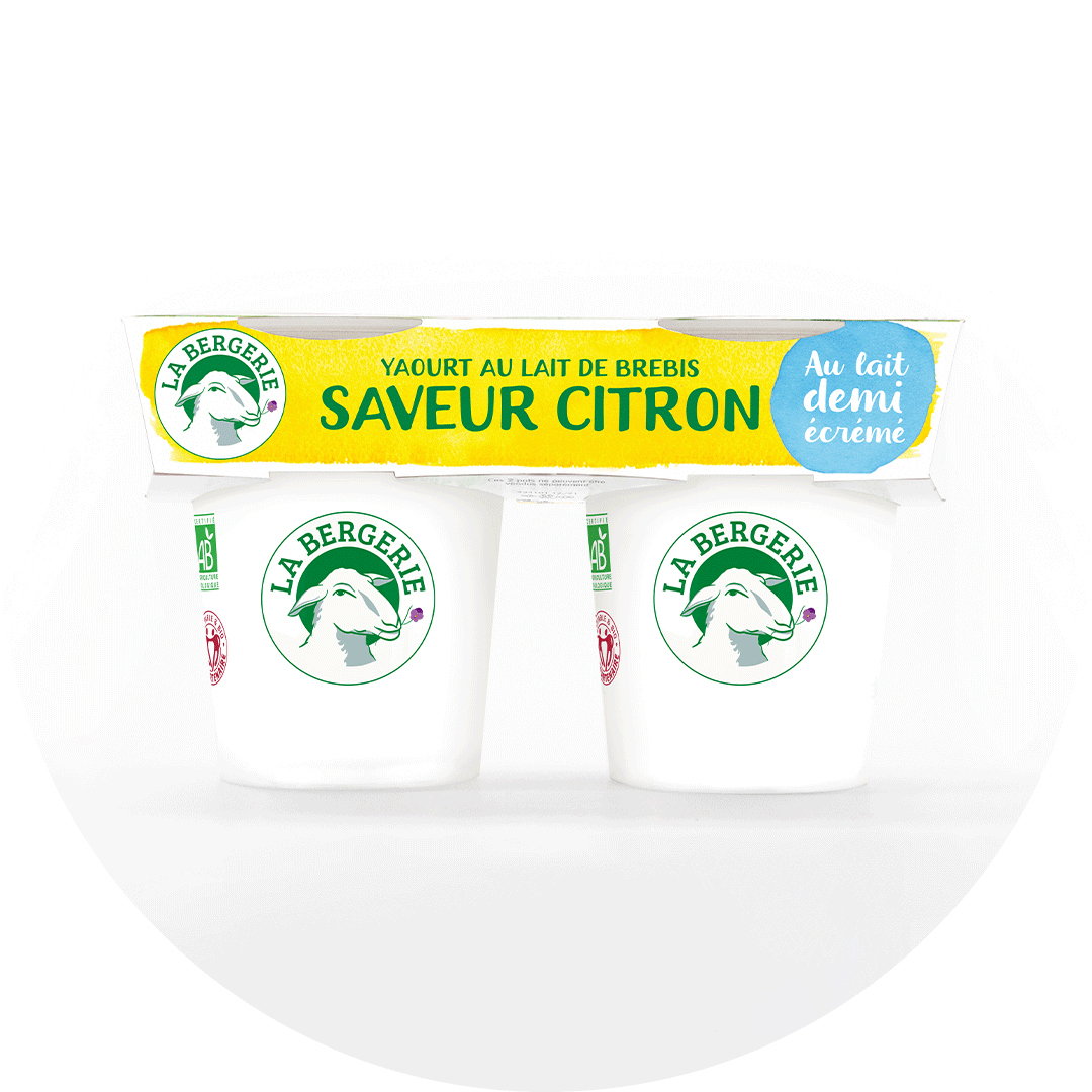 Yaourt Demi-écrémé Saveur Citron 2x125g