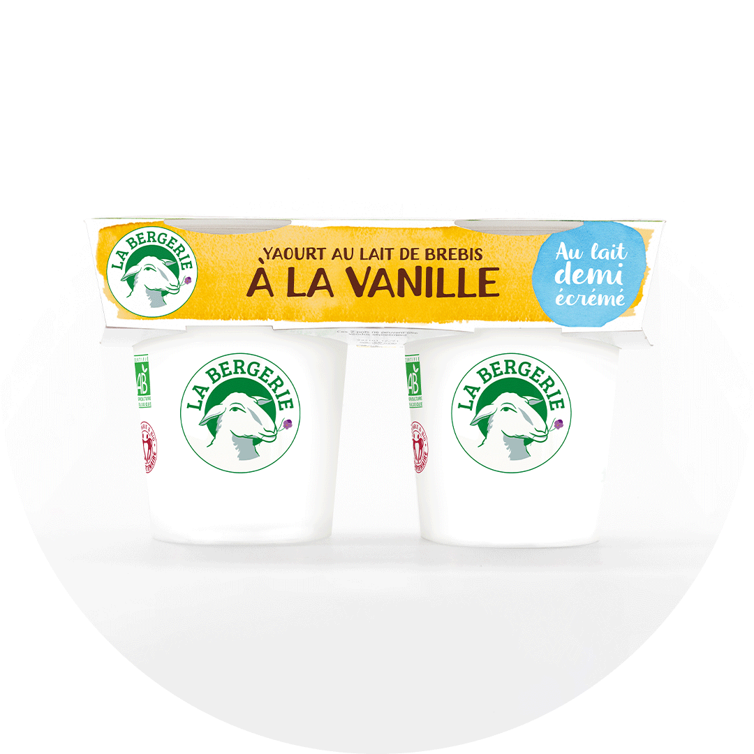 Yaourt Demi-écrémé à la Vanille 2x125g