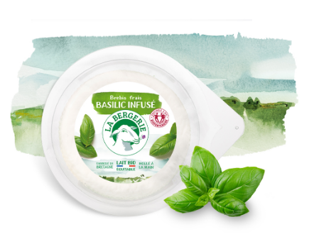 Fromage de Brebis Frais au Basilic infusé 100g