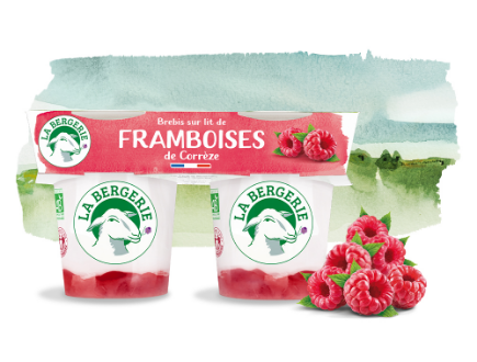 Brebis sur Lit de Framboise de Corrèze 2x125g