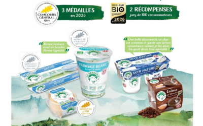 La douceur et la gourmandise de La Bergerie ont été récompensées au Concours Général Agricole 2026 et distinguées comme Meilleur Produit BIO 2026 !